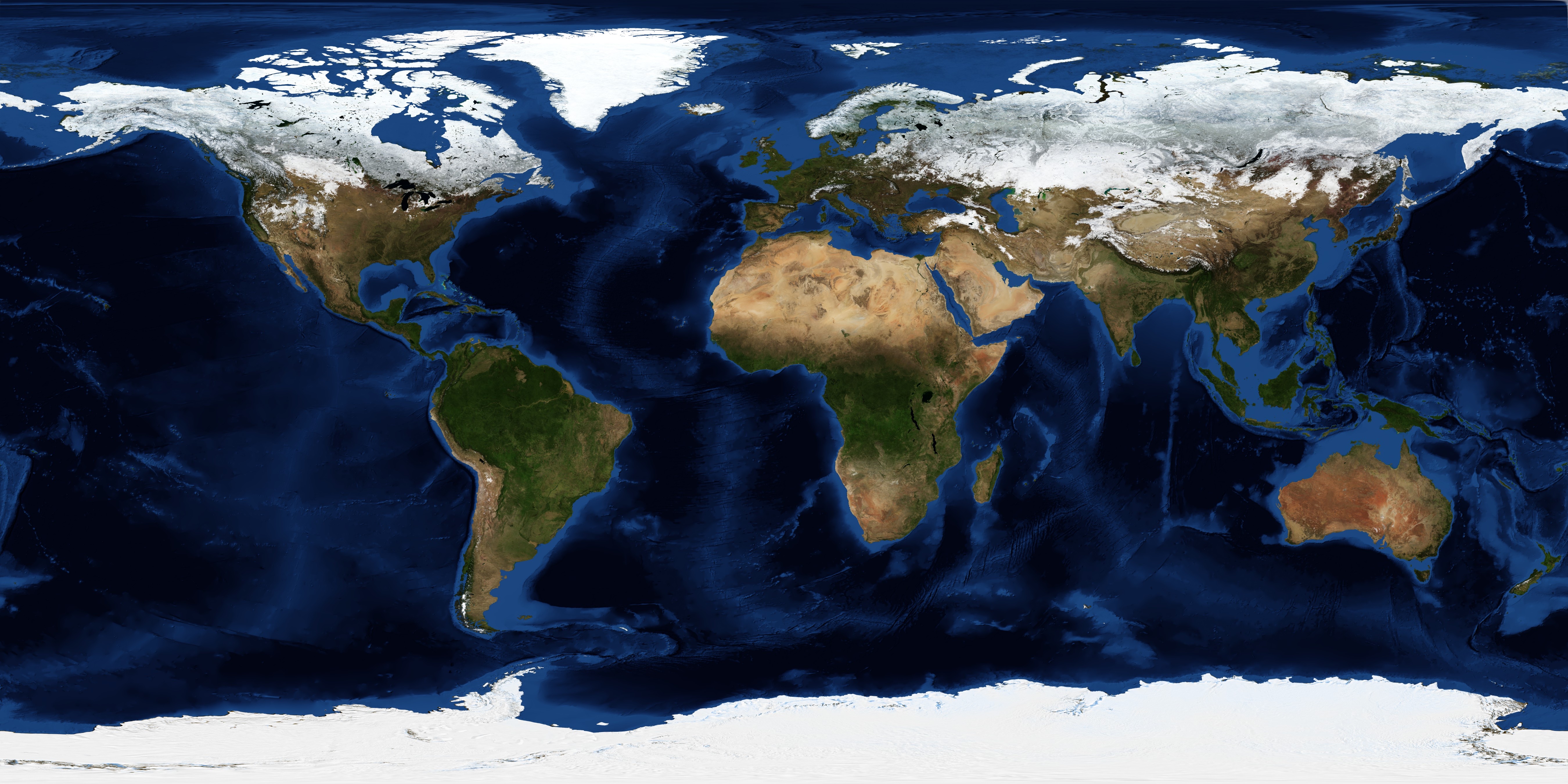 Satellite view of Earth